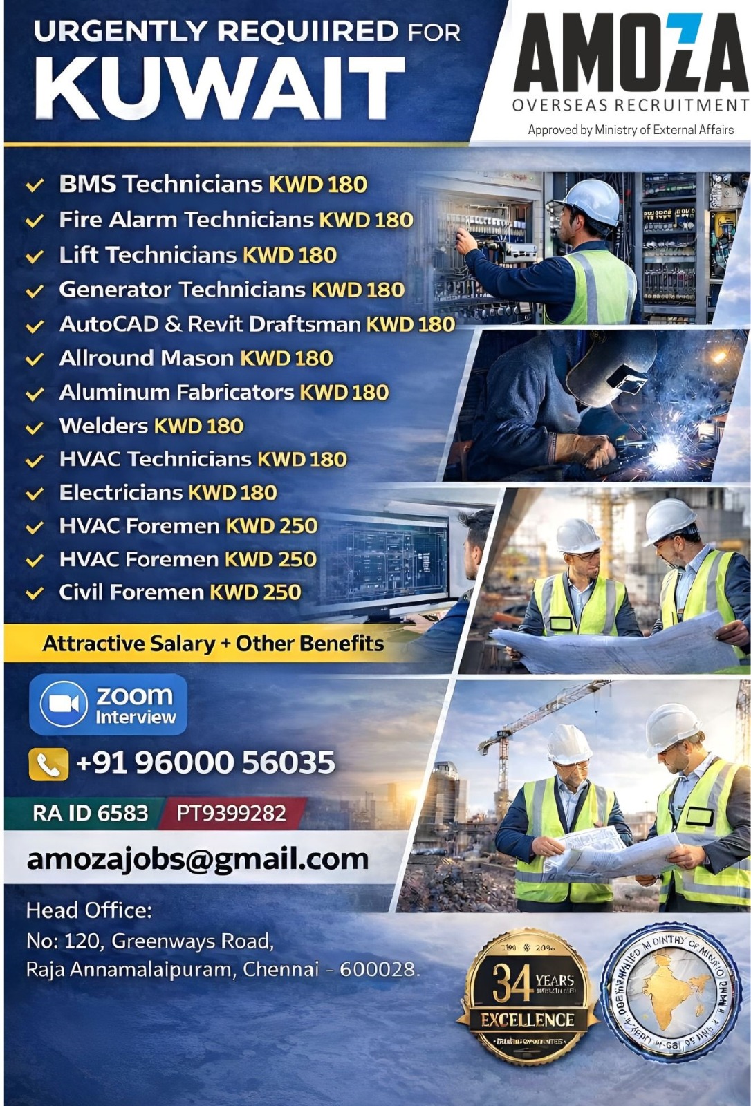 Urgent Requirement For Kuwait