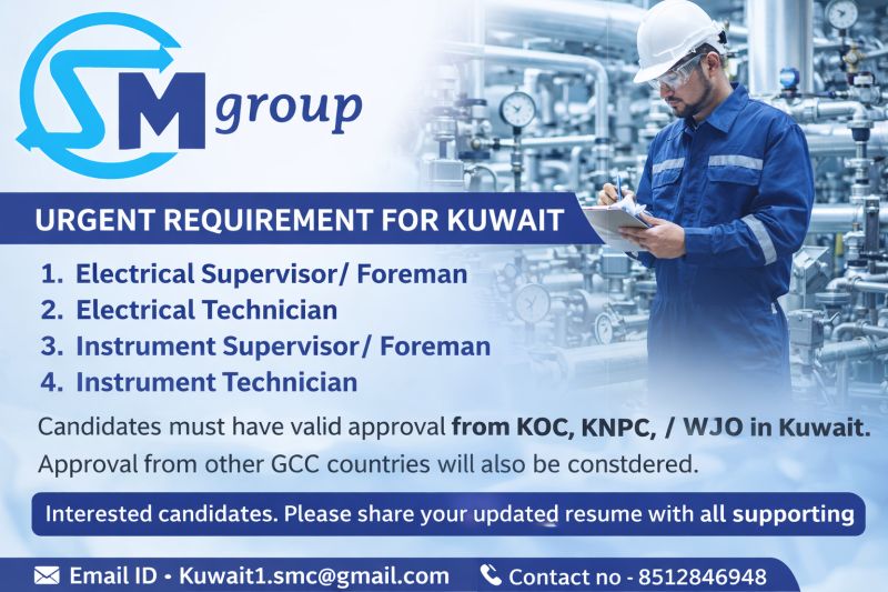 Urgent Requirement For Kuwait