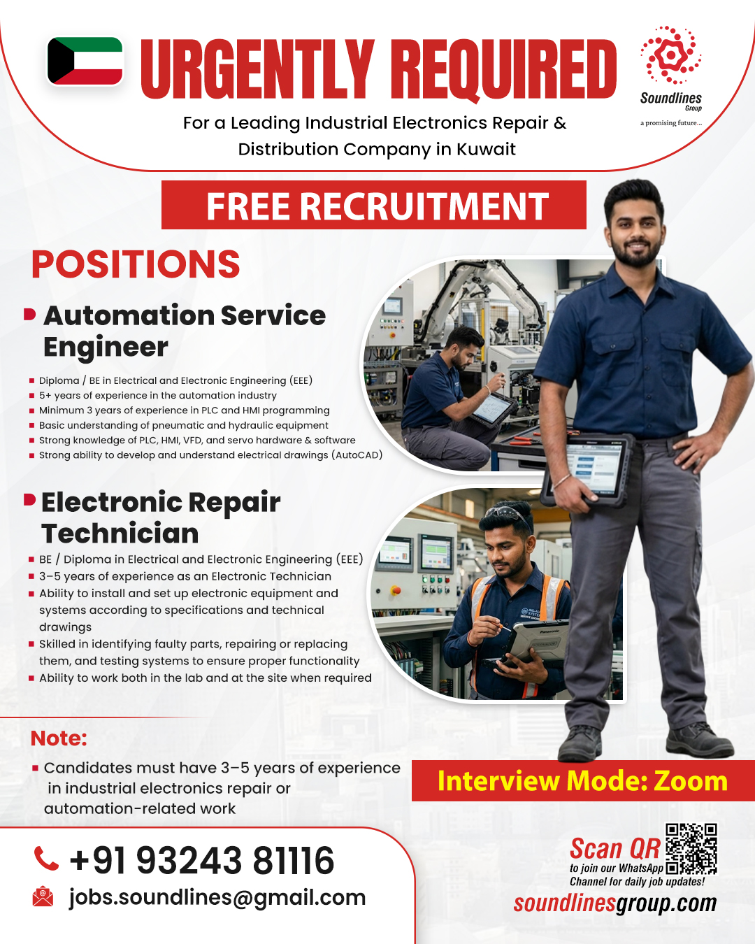 Urgent Requirement For Kuwait