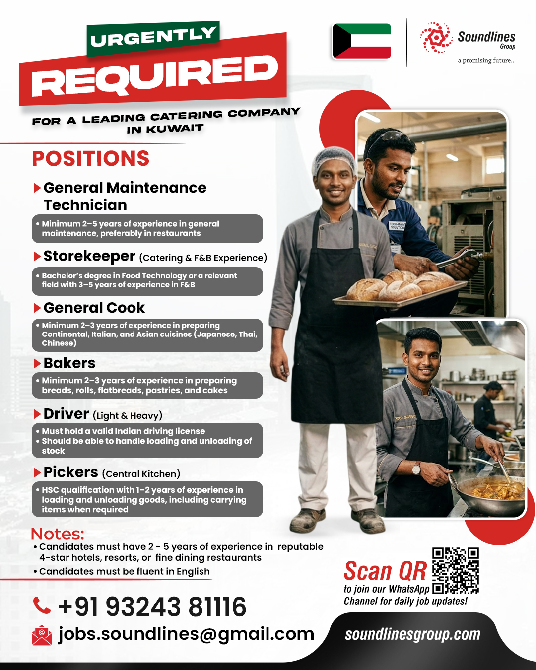 Urgent Requirement For Kuwait