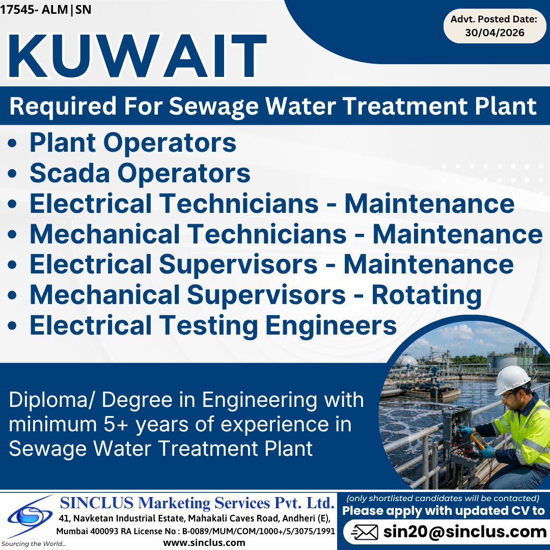 Urgent Requirement For Kuwait