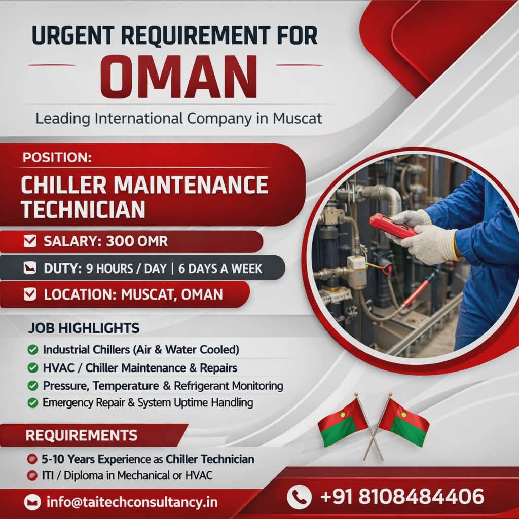 Urgent Requirement For Muscat