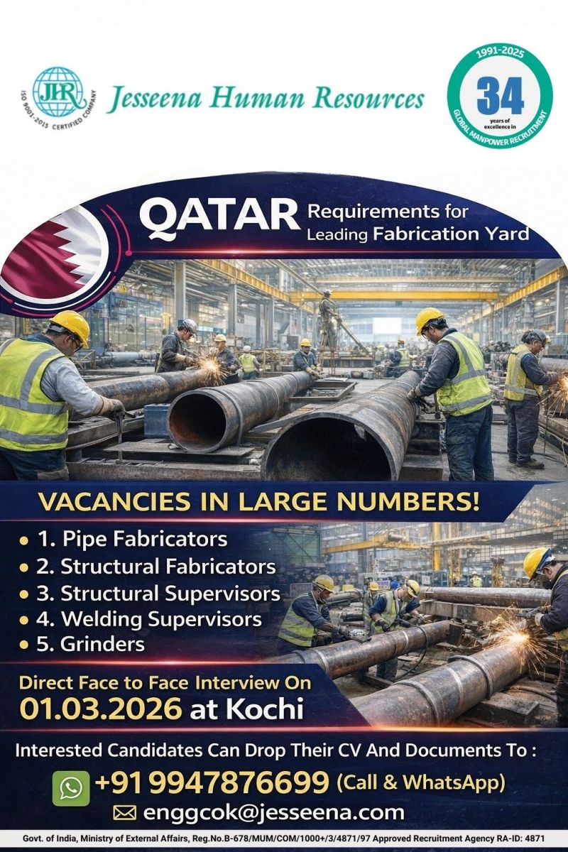 Urgent Requirement for Qatar