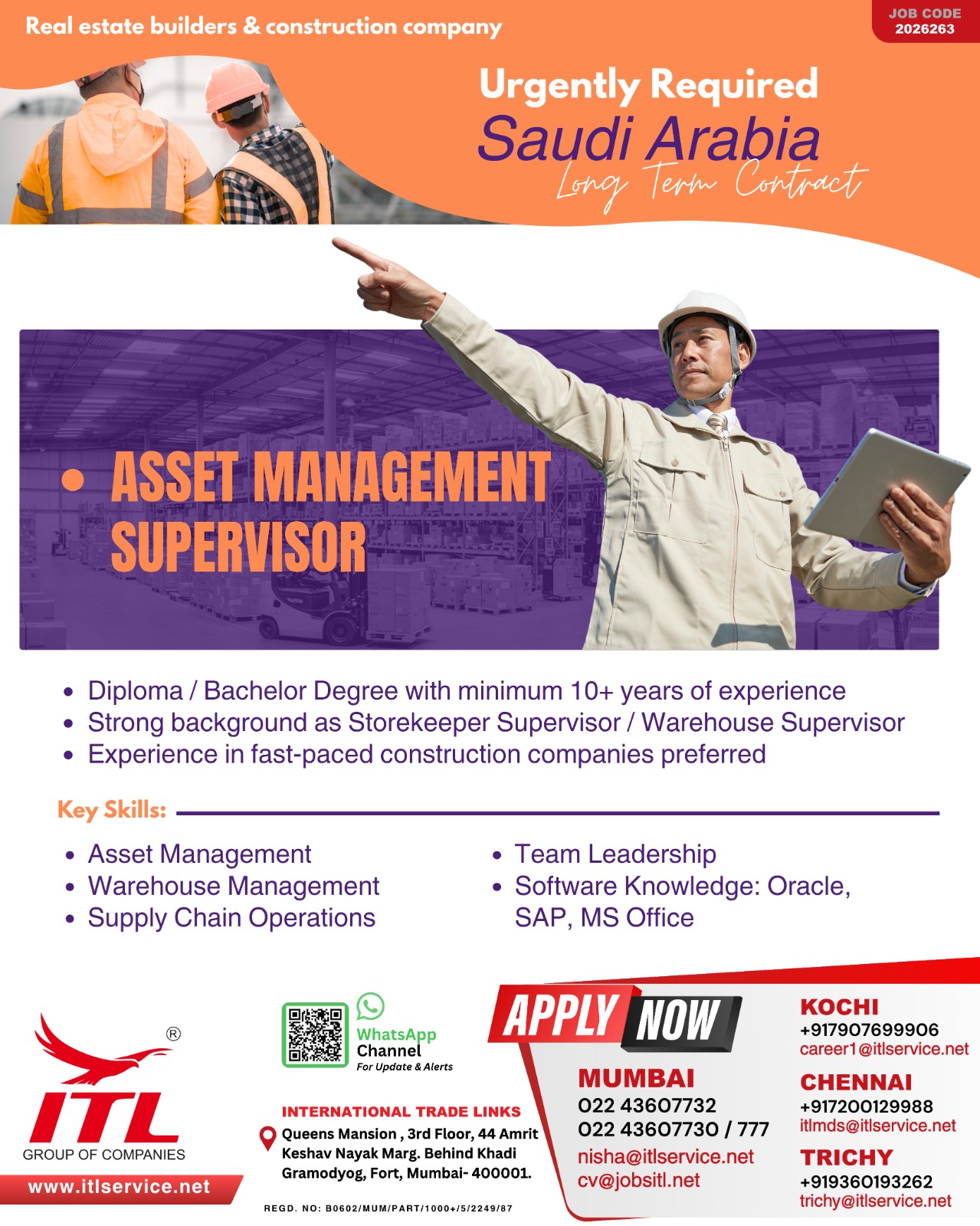 Urgent Requirement For Saudi Arabia