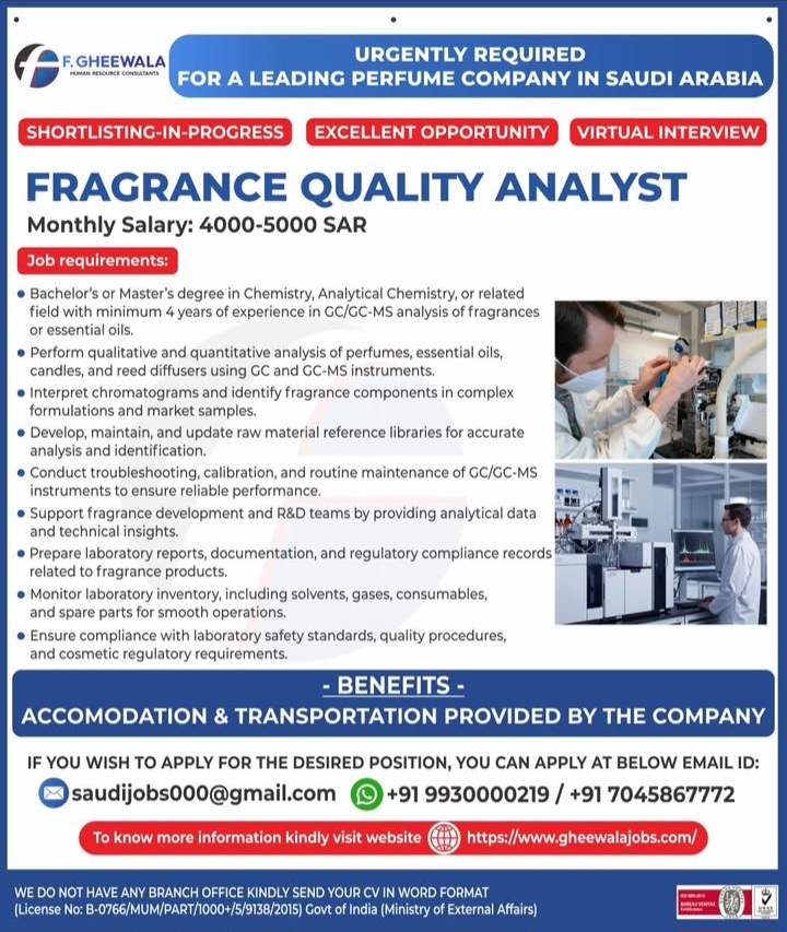 Urgent Requirement For Saudi Arabia