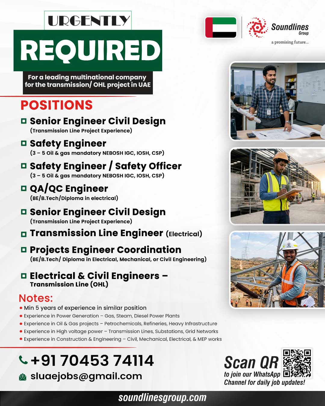 Urgent Requirement For UAE