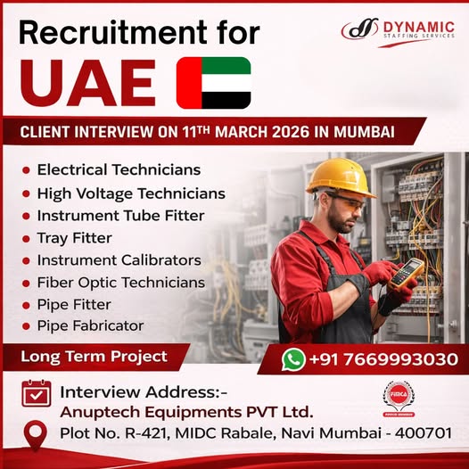 Urgent Requirement For UAE
