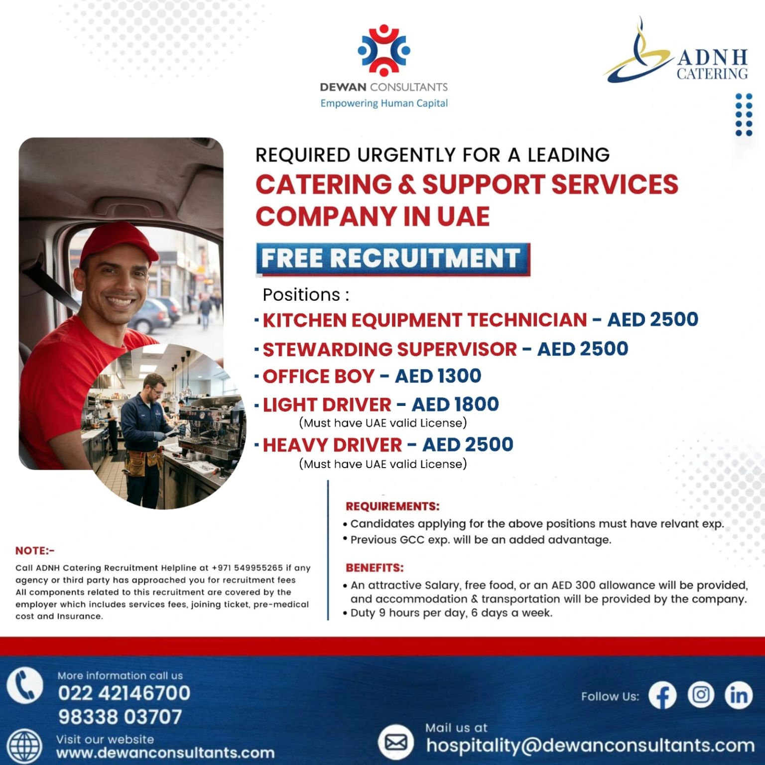 Urgent Requirement for UAE