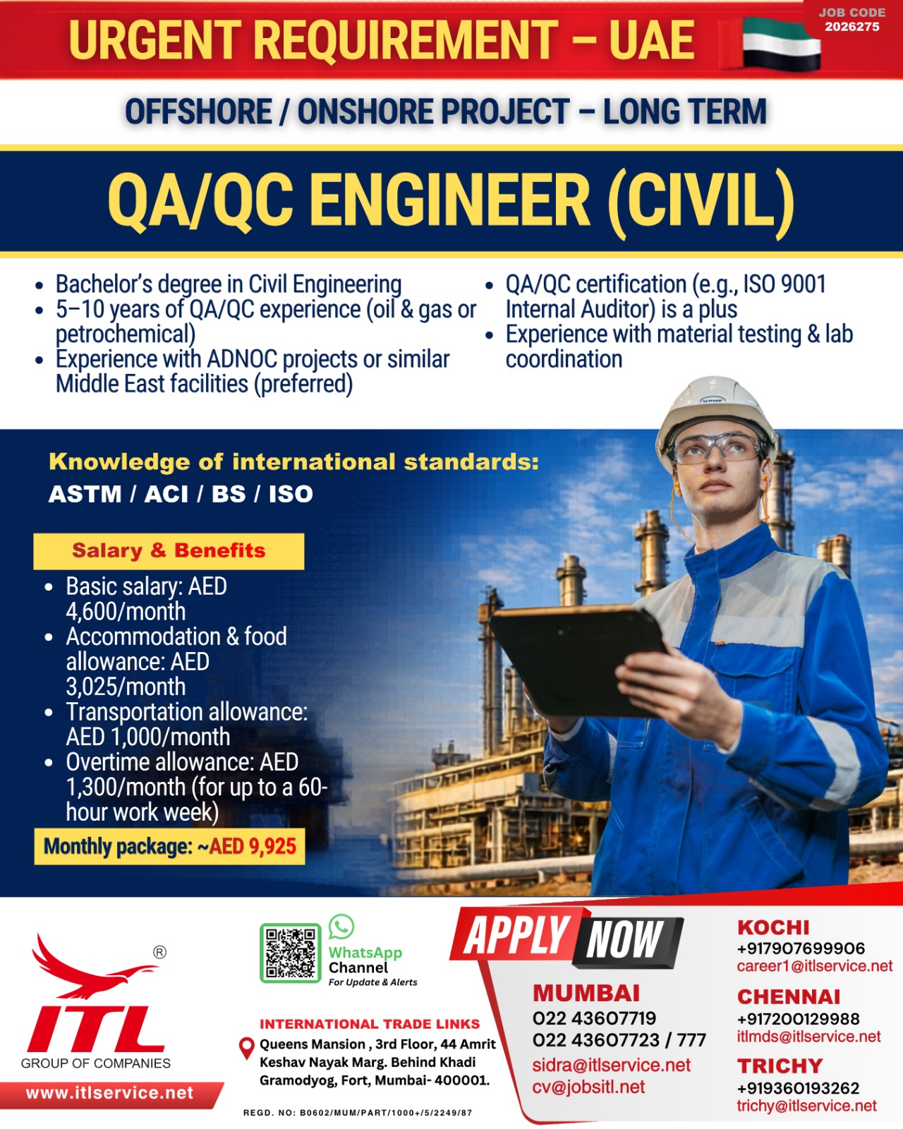 Urgent Requirement For UAE