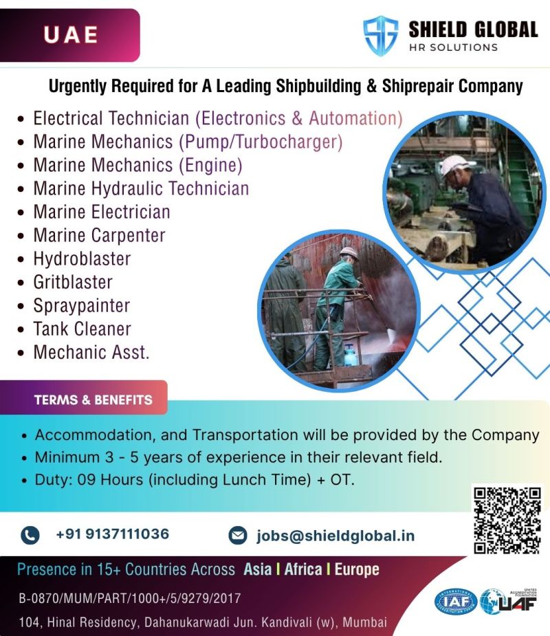 Urgent Requirement For UAE
