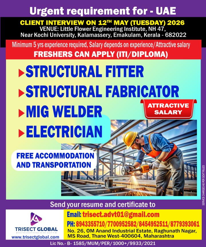 Urgent Requirement For UAE