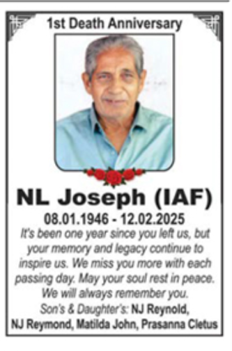 1st Death Anniversary