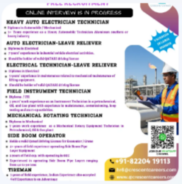 FREE RECRUITMENT FOR QATAR COUNTRY