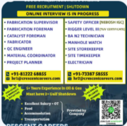 FREE RECRUITMENT FOR SAUDI ARABIA