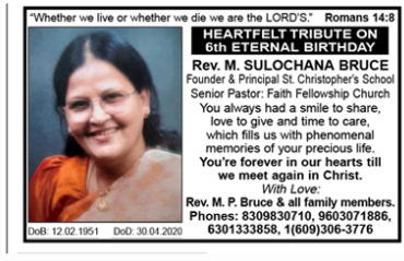 HEARTFELT TRIBUTE ON 6TH ETERNAL BIRTHDAY