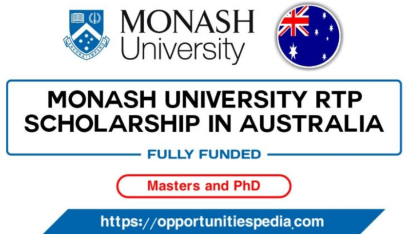 Monash University RTP Scholarship 2026 in Australia