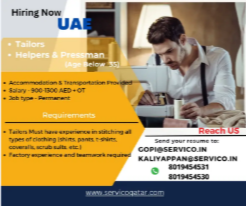 Tailors, Helpers & Pressman