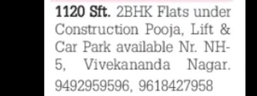 2 BHK Flats  for sale