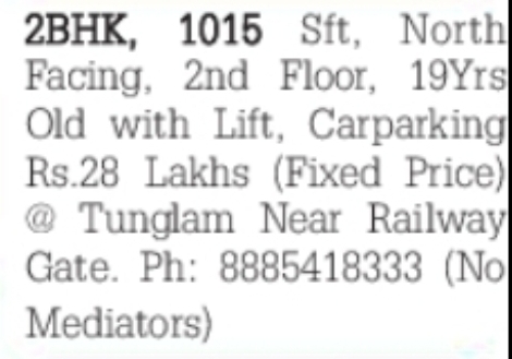 2BHK Flat for Sale