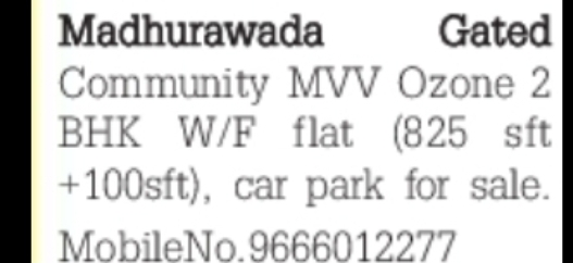 2BHK Flat for Sale