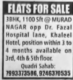 🏢 3BHK Flats for Sale – Prime Location