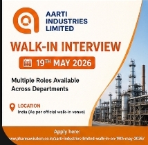Aarti Industries Limited – Walk-In Interview (19th May 2026)