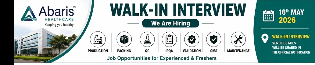 Abaris Healthcare – Walk-In Interview (16th May 2026)