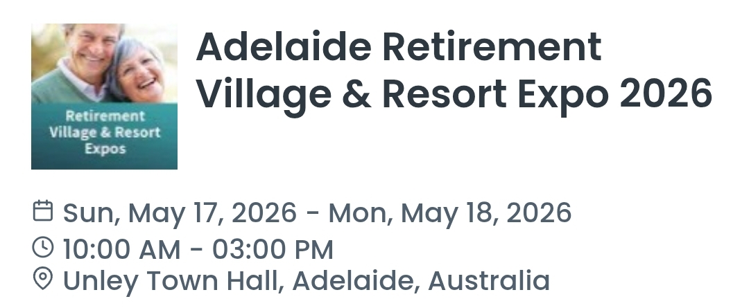 Adelaide Retirement Village & Resort Expo 2026