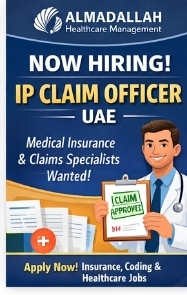 Almadallah Healthcare – IP Claim Officer