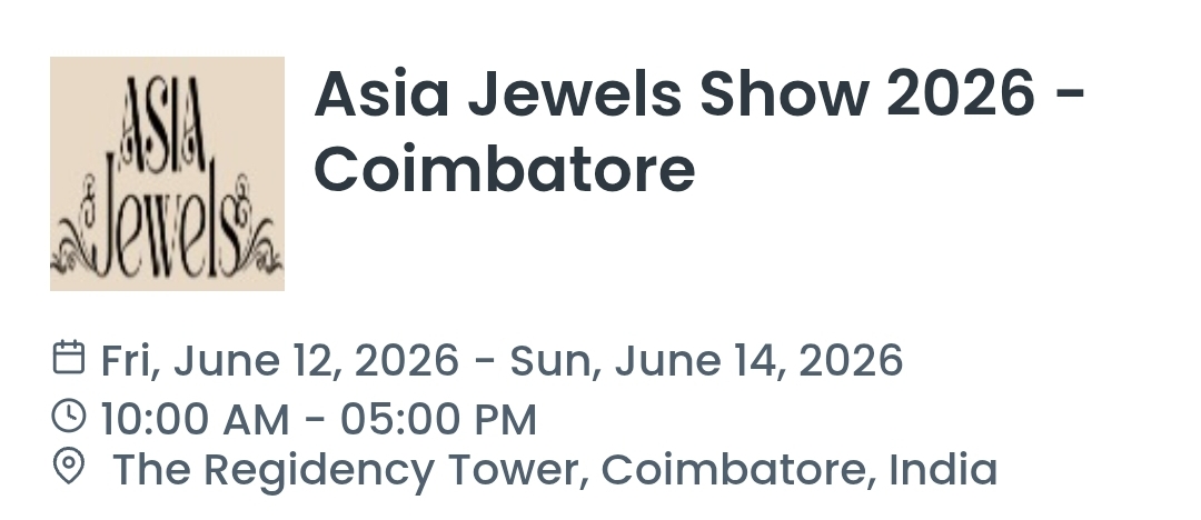 Asia Jewels Show 2026 - Coimbatore