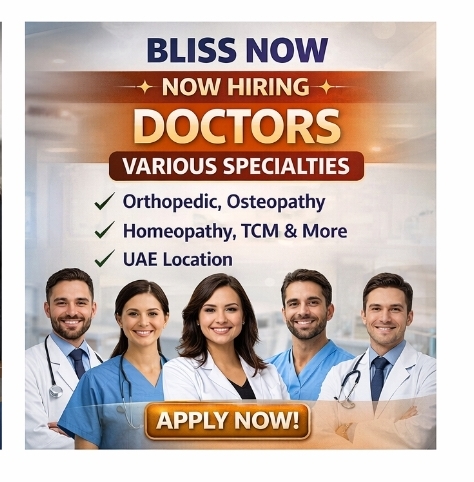🏥 Bliss Now – Multiple Doctor Openings