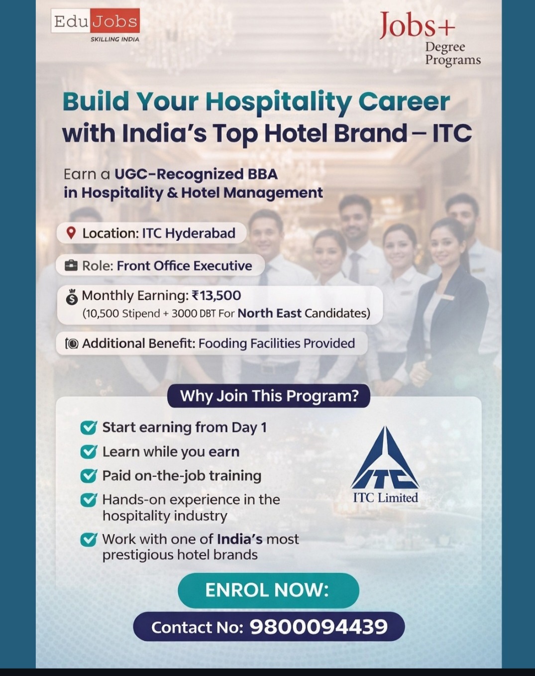 Build Your Hospitality Career with India's Top Hotel Brand - ITC