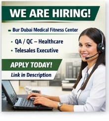 Bur Dubai Medical Fitness Center – Multiple Positions