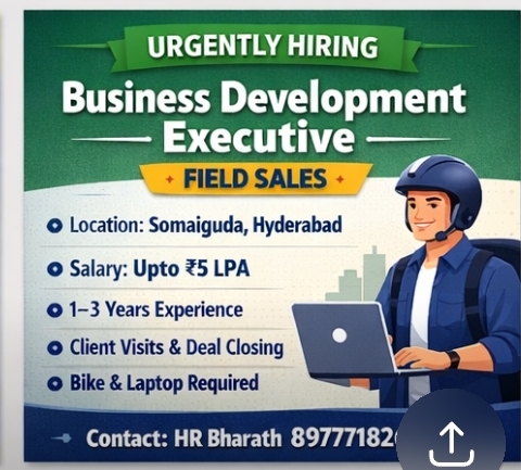 🔹 Business Development Executive (Field Sales)