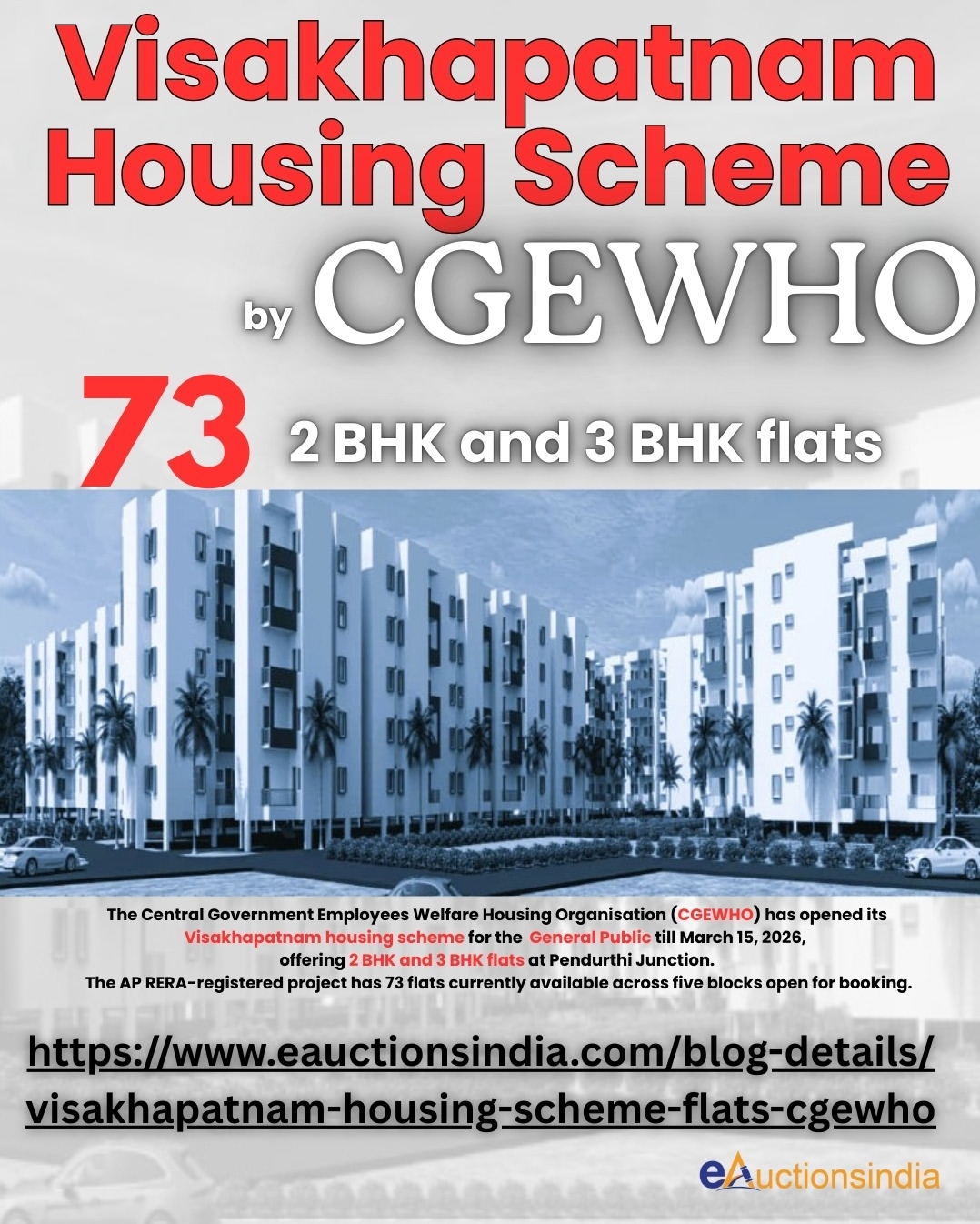 CGEWHO Visakhapatnam Housing Scheme 2026 - Key Highlights
