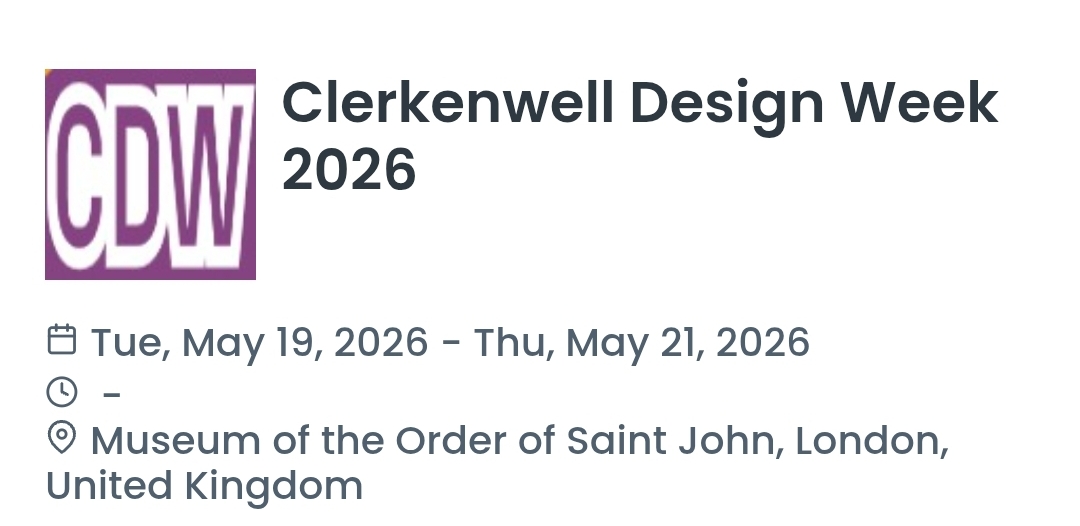 Clerkenwell Design Week 2026
