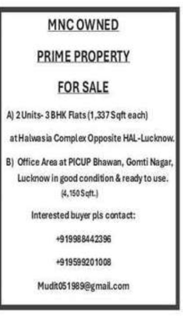 Commercial Property for Sale – Hahnemann Complex, Lucknow