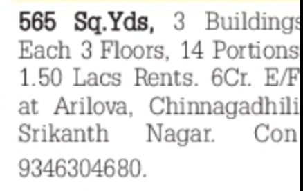 Commercial/Residential Buildings for sale