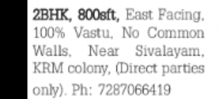 Compact 2BHK Flat for Sale – KRM Colony, Vizag