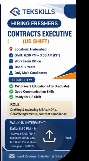 Contracts Executive – Tekskills