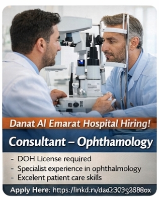 Danat Al Emarat Hospital for Women & Children 👁 Consultant – Ophthalmology