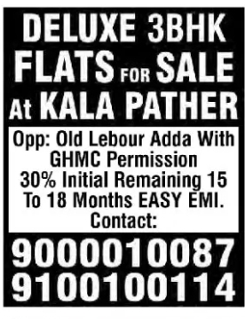 🏢 DELUXE 3BHK FLATS FOR SALE