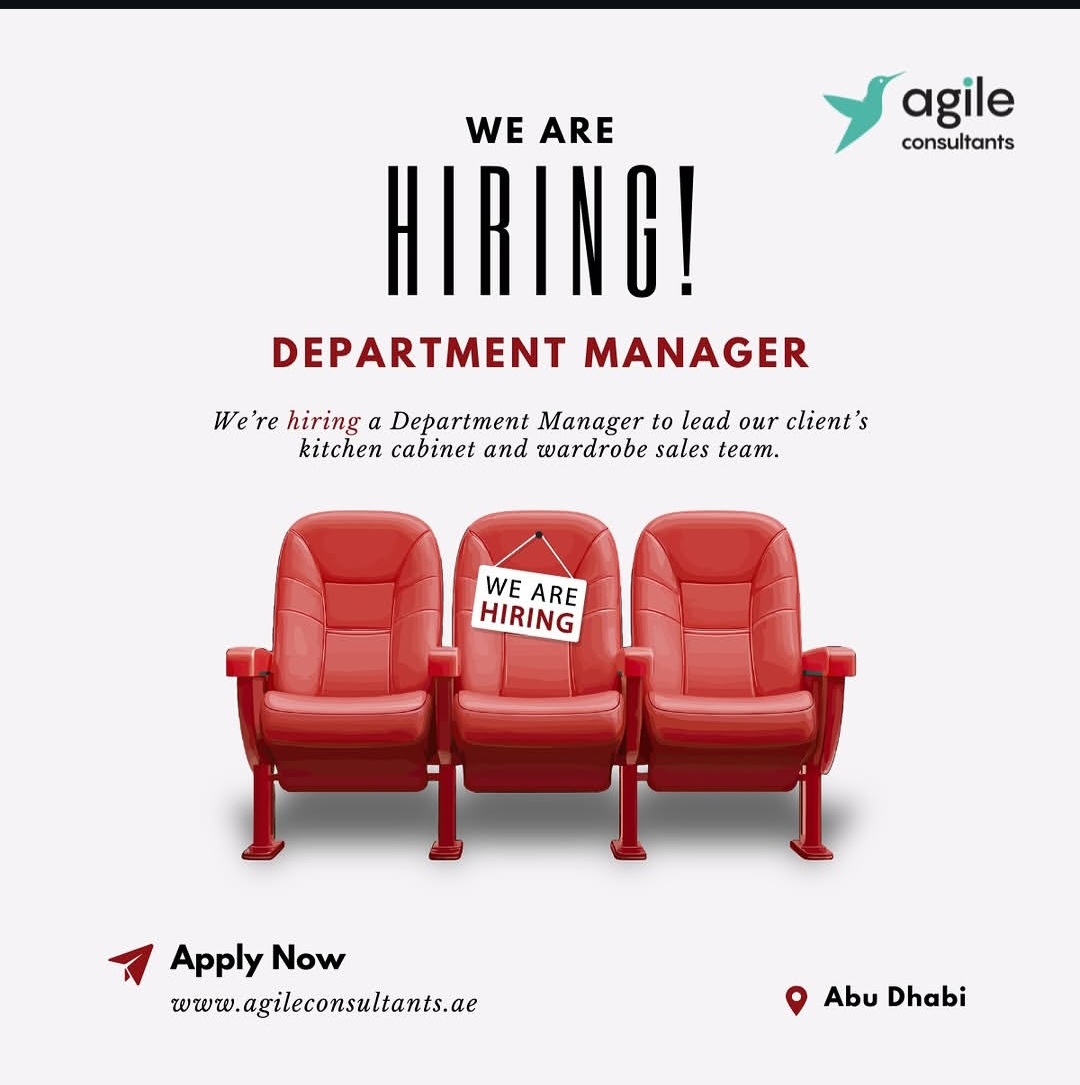 Department Manager Hiring in Abu Dhabi | Apply Now