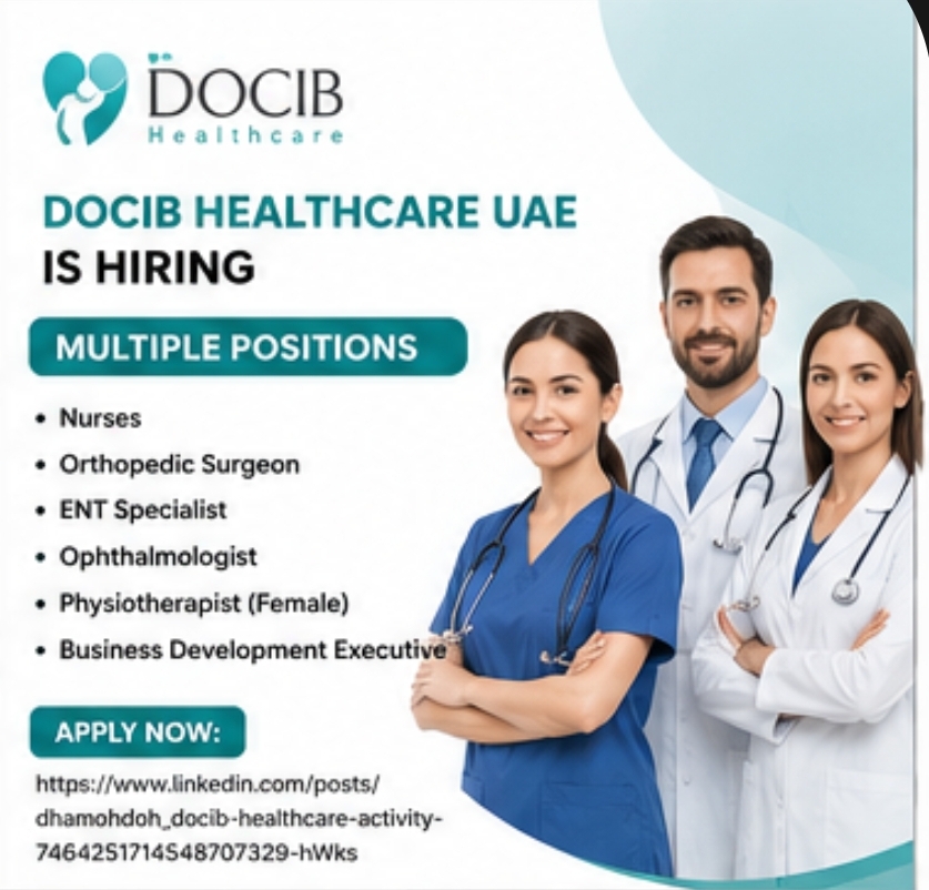 DOCIB Healthcare UAE Hiring Multiple Positions