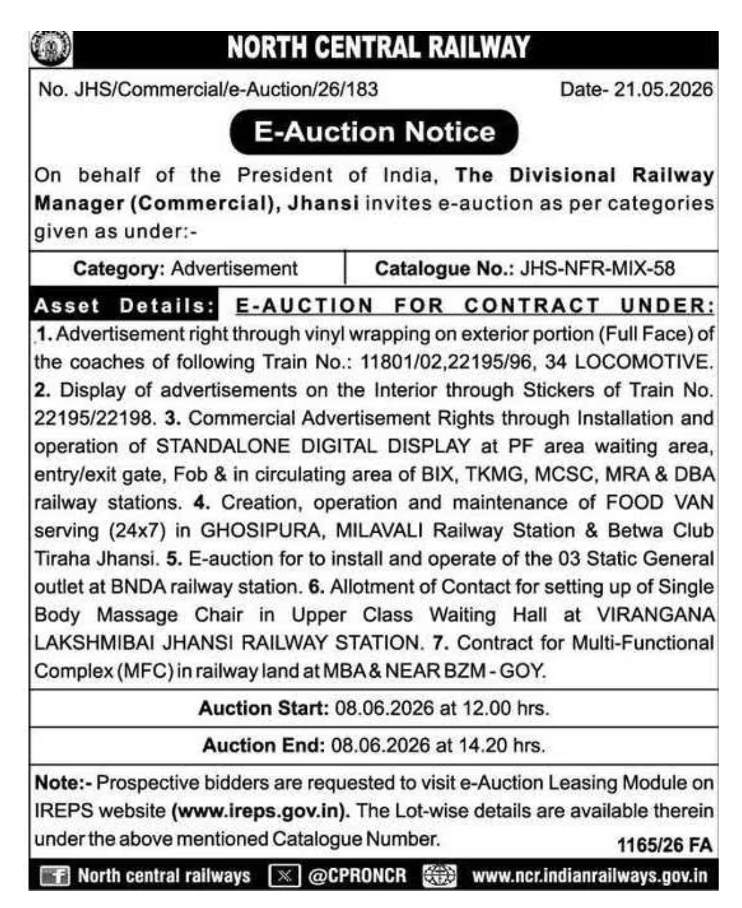E-Auction Notice