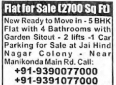 Flat for Sale – 5 BHK Luxury Apartment (2700 Sq. Ft.)