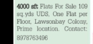 Flat for sale