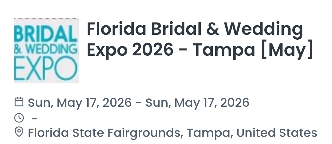 Florida Bridal & Wedding Expo 2026 - Tampa [May]