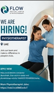 Flow Medical Center and Physiotherapy Hiring Physiotherapist – UAE
