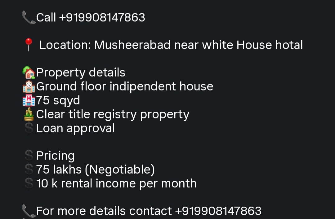 For Sale – Independent House
